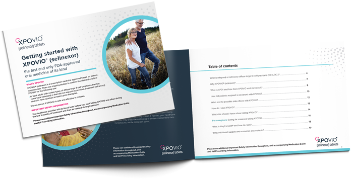 XPOVIO DLBCL patient brochure
