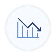Icon represents poor outcomes